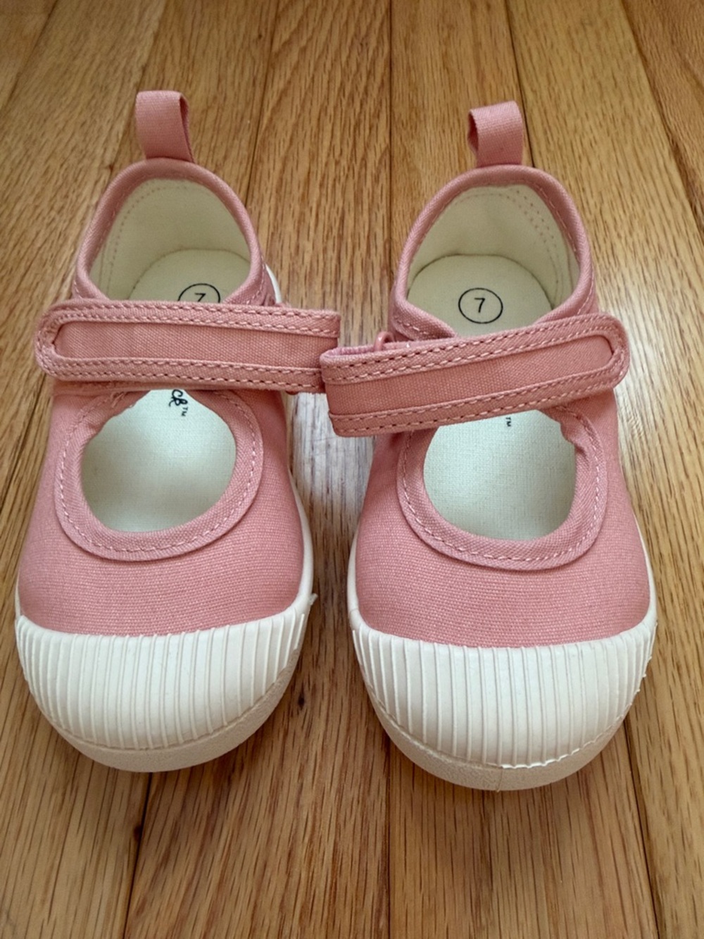 Cat & Jack Pink Mary Jane Canvas Toddler Shoes